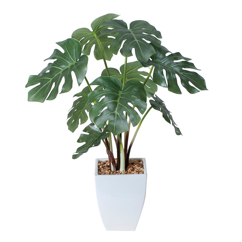 アートクリエーション 光の楽園 フェイクグリーン モンステラポット 433A60 1個（ご注文単位1個）【直送品】