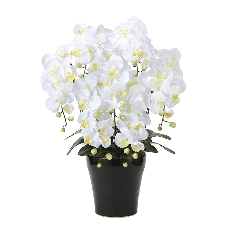 アートクリエーション 光の楽園 アートフラワー キング胡蝶蘭 7本立ち W 451A200 1個（ご注文単位1個）【直送品】