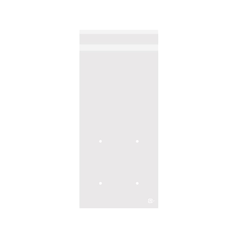 牧包装 OPP防曇無地袋 プラマーク入 テープ付 #40 150×300 4穴 100枚/袋（ご注文単位60袋）【直送品】