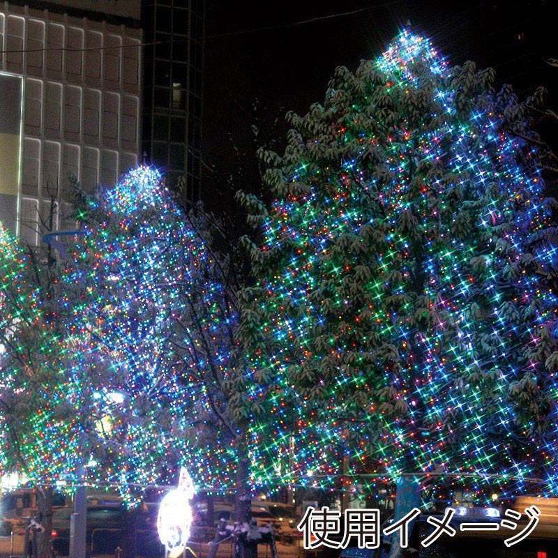 やまと興業 LEDラタンライト 100球 延長用 マルチ色 緑コード 1個(ご注文単位1個)【直送品】