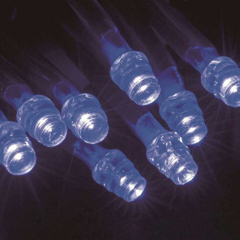 やまと興業 LEDラタンライト　100球　コントローラ付 ブルー色　緑コード  1個（ご注文単位1個）【直送品】