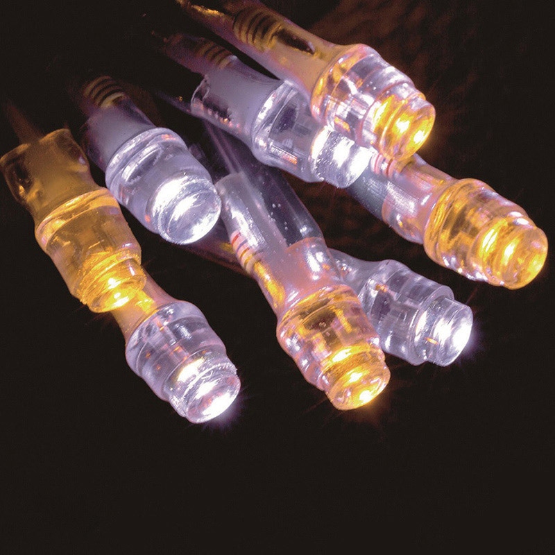 やまと興業 LEDラタンライト　100球　コントローラ付 ホワイト／ゴールド色　緑コード  1個（ご注文単位1個）【直送品】