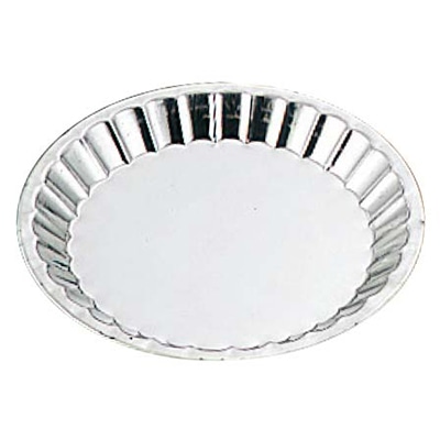 >久保寺軽金属工業所ブリキ菊型パイ皿#7内径φ205 1個(ご注文単位1個)【直送品】