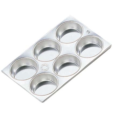 久保寺軽金属工業所FKブリキマフィン型B#7カップ6ヶ付 1個（ご注文単位1個）【直送品】