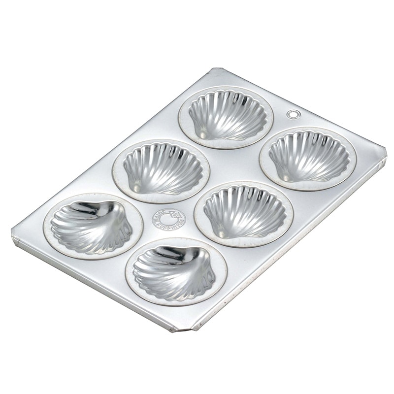 ブリキEマフィン型Eケーキ型6ヶ付 1個（ご注文単位1個）【直送品】