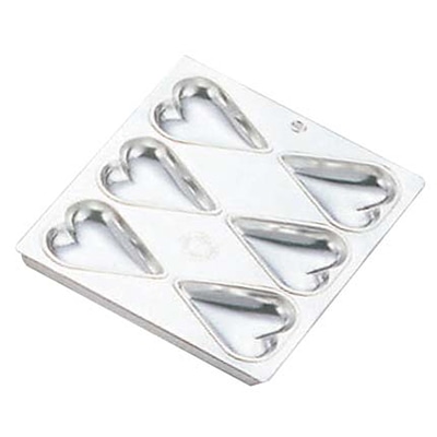 久保寺軽金属工業所FKブリキマフィン型ハート型6ヶ付 1個（ご注文単位1個）【直送品】