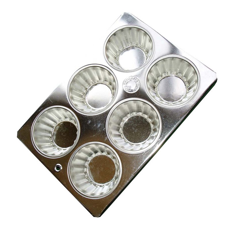 久保寺軽金属工業所FKブリキマフィン型#120カップ（花型）6ヶ付 1個（ご注文単位1個）【直送品】