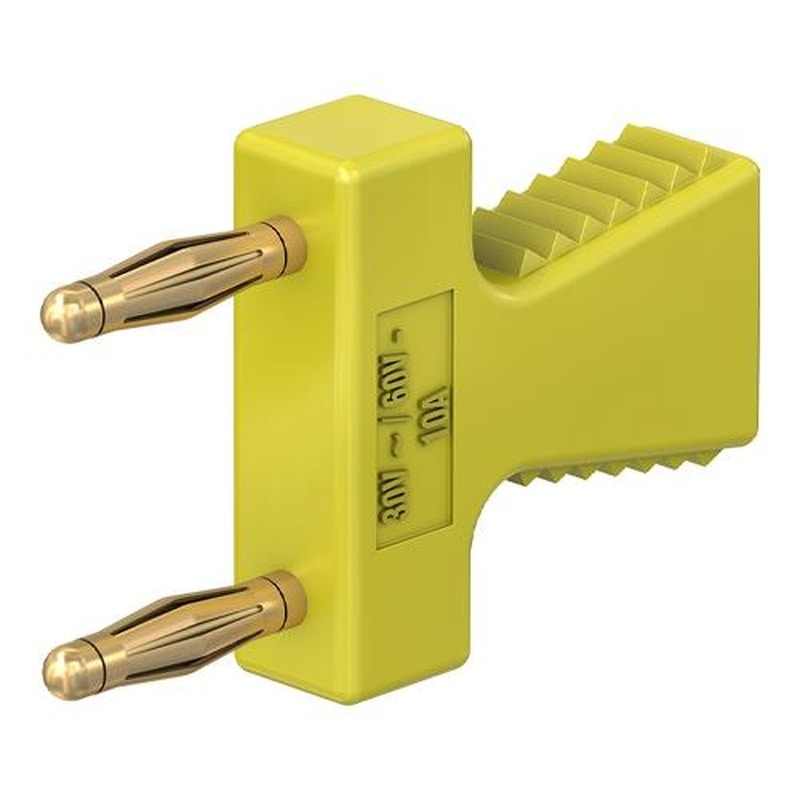 エスコ EA940DP-414 φ2mmx12mmジャンパプラグ(黄) 1個(ご注文単位1個)【直送品】