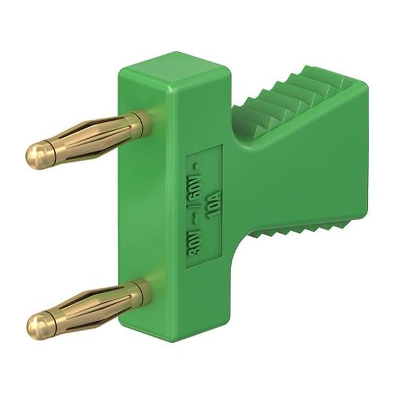 エスコ EA940DP-415 φ2mmx12mmジャンパプラグ(緑) 1個(ご注文単位1個)【直送品】