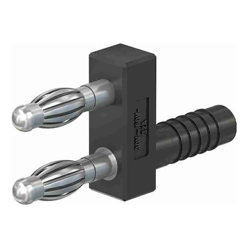 エスコ EA940DP-421 φ4mmx11mmジャンパプラグ(黒) 1個(ご注文単位1個)【直送品】