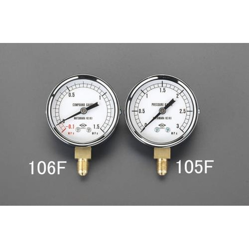 エスコ EA106F-1 -0.1~3MPaフレアータイプ連成計 1個（ご注文単位1個）【直送品】