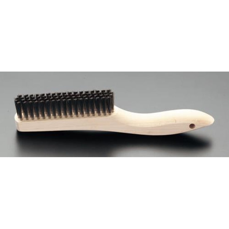 エスコ EA109DK-18 125mm/255mm柄付ワイヤーブラシ(ステンレス製) 1個(ご注文単位1個)【直送品】