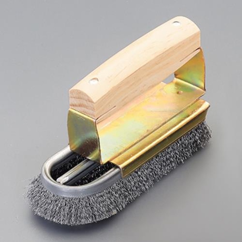 エスコ EA109K-1 130mmコテ型ブラシ(スチール製) 1個(ご注文単位1個)【直送品】