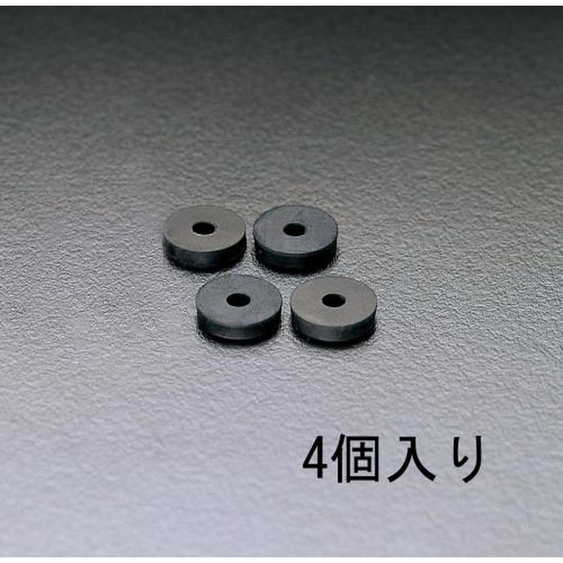 エスコ EA124MB-2 20.0mm/20用水栓パッキン(4枚) 1個（ご注文単位1個）【直送品】