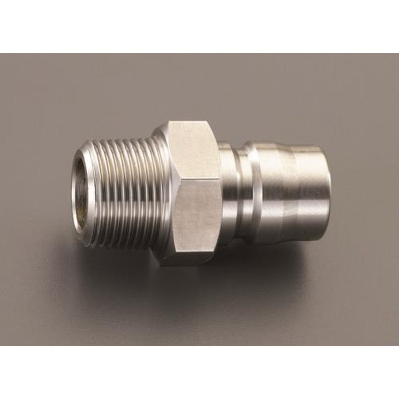 エスコ EA140AG-2 R1/4”雄ねじプラグ(中圧用/ステンレス製) 1個（ご注文単位1個）【直送品】