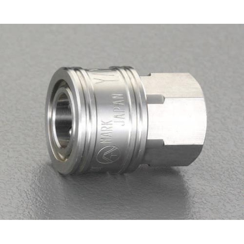 エスコ EA140BE-4 Rc1/2”雌ねじカップリング(中圧用/ステンレス) 1個(ご注文単位1個)【直送品】