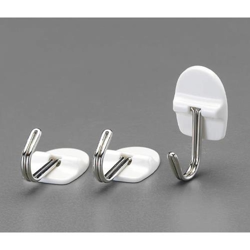 エスコ EA638LL-39B 0.5kgフック(粘着付/30個) 1個(ご注文単位1個)【直送品】