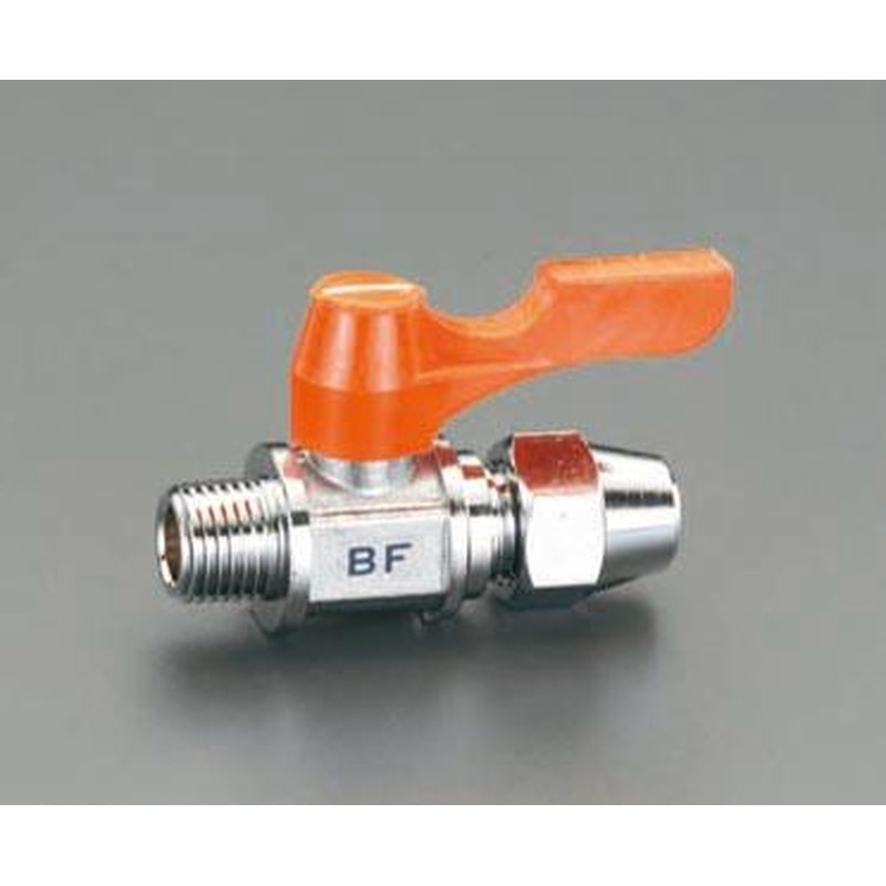 エスコ EA425BF-16 R1/8”x6.0mmボールバルブ(フレアー式・ミニチュア) 1個（ご注文単位1個）【直送品】