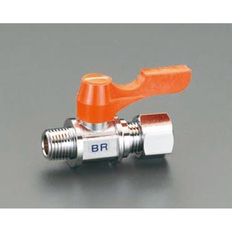 エスコ EA425BR-28 R1/4”x8.0mmミニボールバルブ 1個（ご注文単位1個）【直送品】
