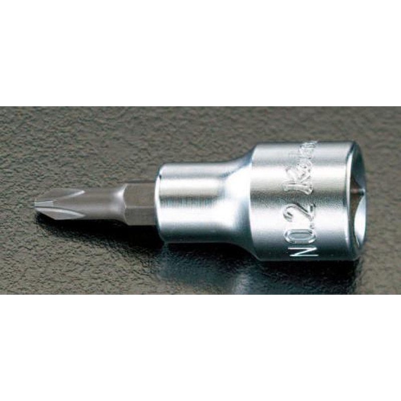 エスコ EA618CX-2 1/2”DR/#2［＋]ビットソケット 1個（ご注文単位1個）【直送品】
