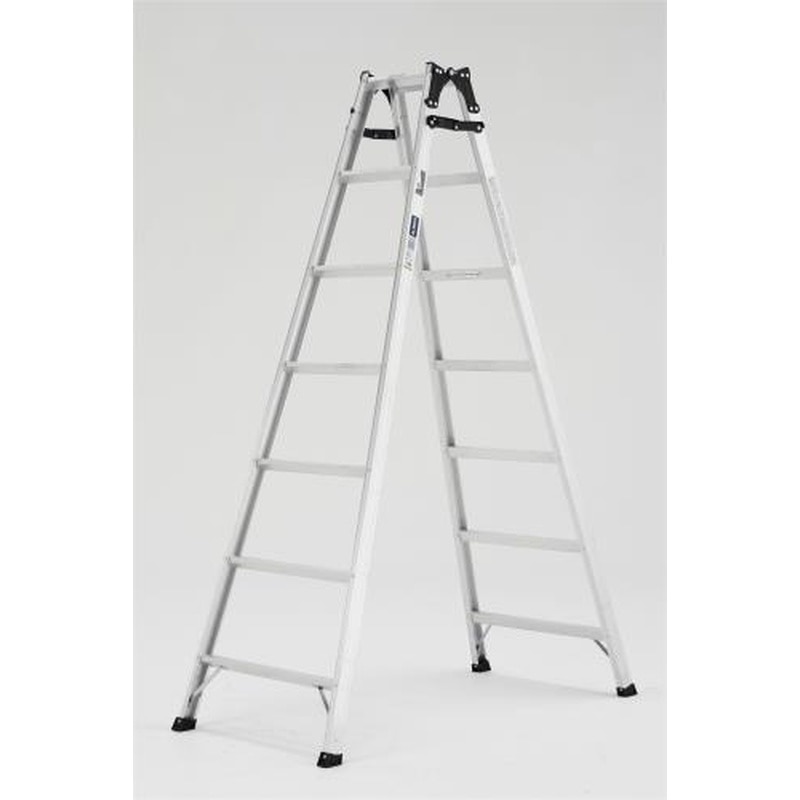 エスコ EA903AB-16A 1.99mはしご兼用脚立(アルミ製) 1個（ご注文単位1個）【直送品】