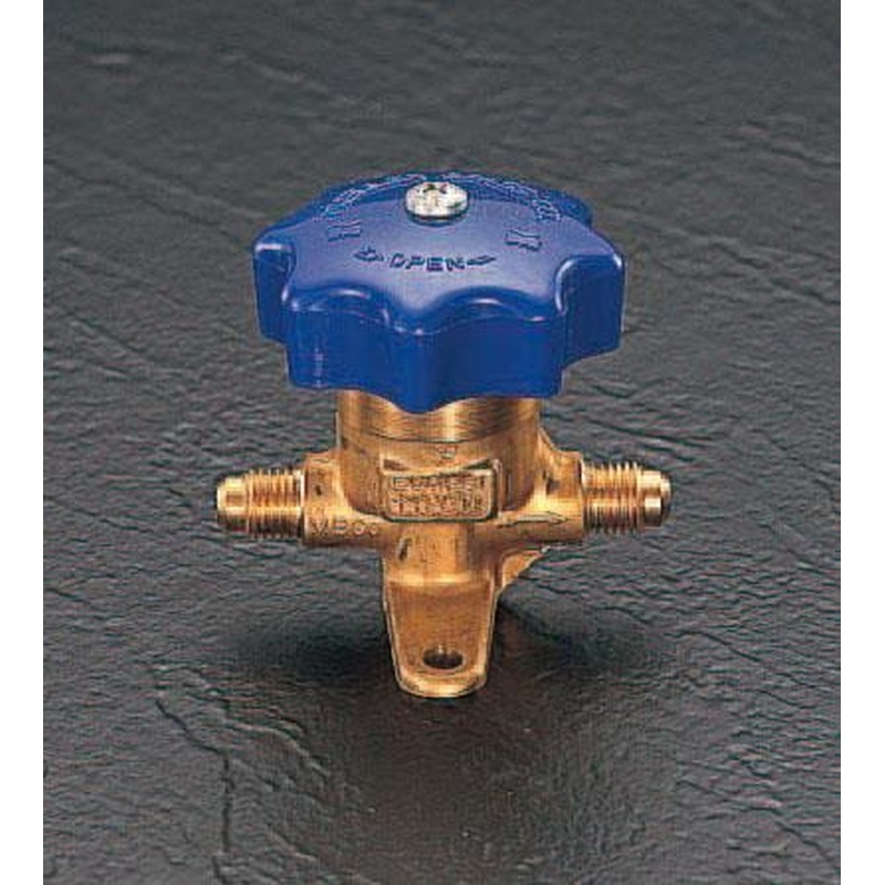 エスコ EA490M-3 F3/8”xF3/8”パックレスバルブ 1個（ご注文単位1個）【直送品】