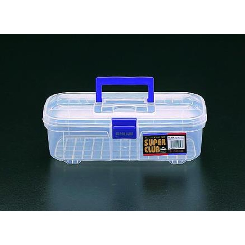 エスコ EA505AB-1 347x167x119mm工具箱(クリアー) 1個(ご注文単位1個)【直送品】