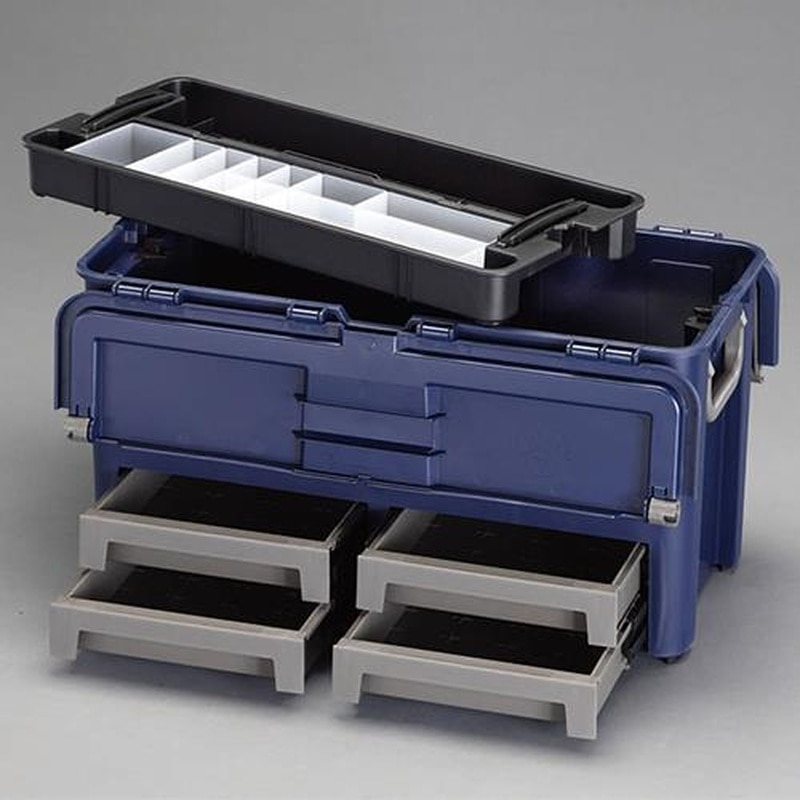 エスコ EA505RA-62 620x310x320mm工具箱(中皿・引出し付) 1個(ご注文単位1個)【直送品】