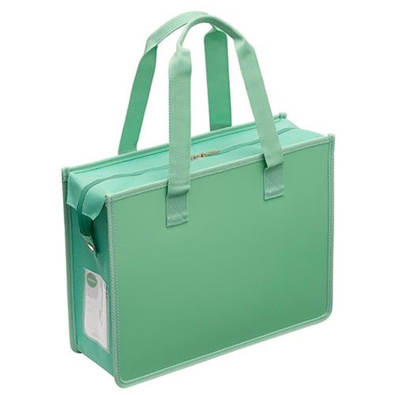 エスコ EA927AS-21A 275x355x110mmオフィス用トートバッグ(グリーングレイ) 1個(ご注文単位1個)【直送品】