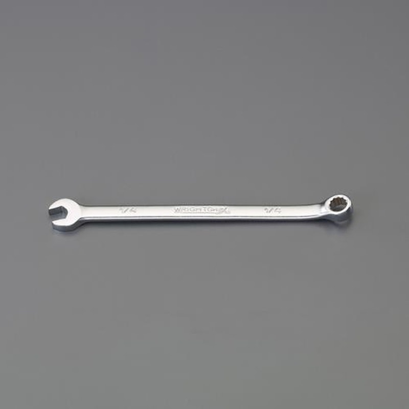 エスコ EA614BA-1 1/4”片目片口スパナ(ロングサイズ) 1個（ご注文単位1個）【直送品】