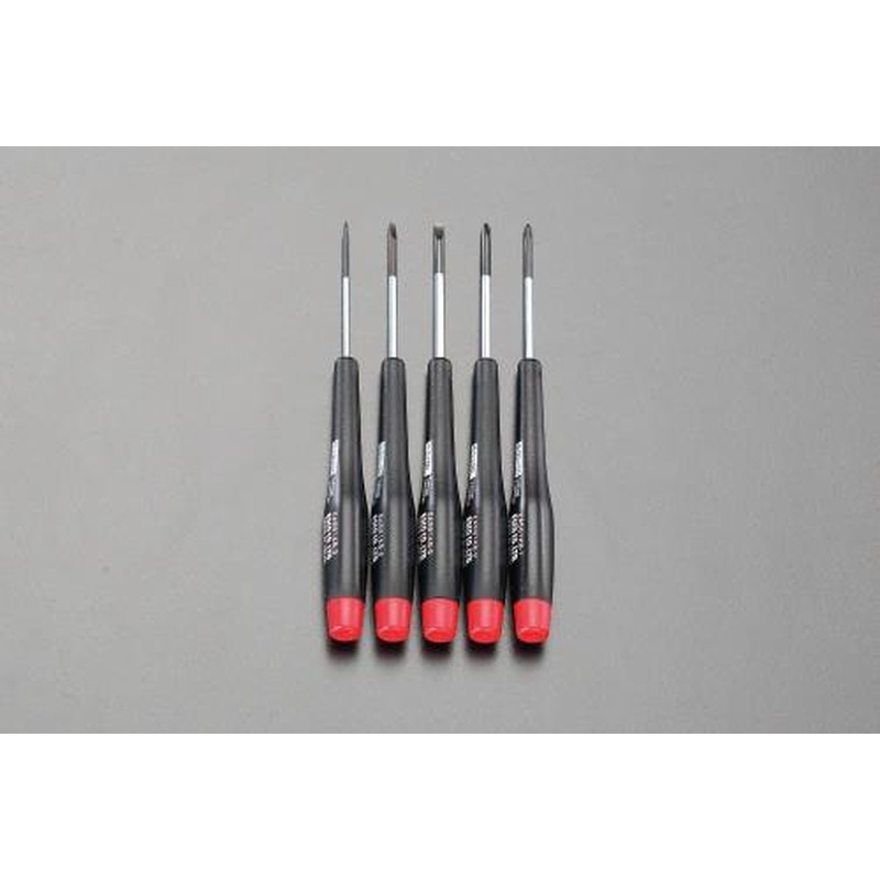 エスコ EA561KB 5本組［＋-]ドライバー(精密用) 1個（ご注文単位1個）【直送品】