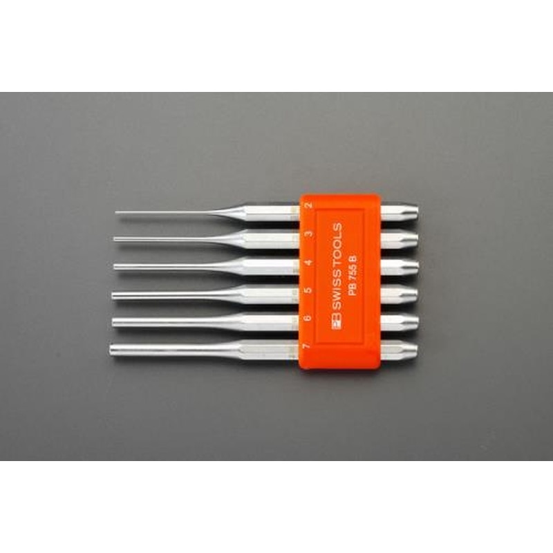 エスコ EA572 6本組/2.0-7.0mmピンポンチセット 1個（ご注文単位1個）【直送品】