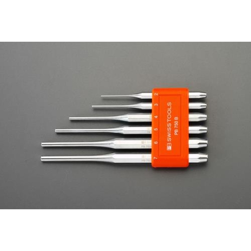 エスコ EA572CB 2.0-7.0mm/6本組平行ピンポンチセット 1個（ご注文単位1個）【直送品】