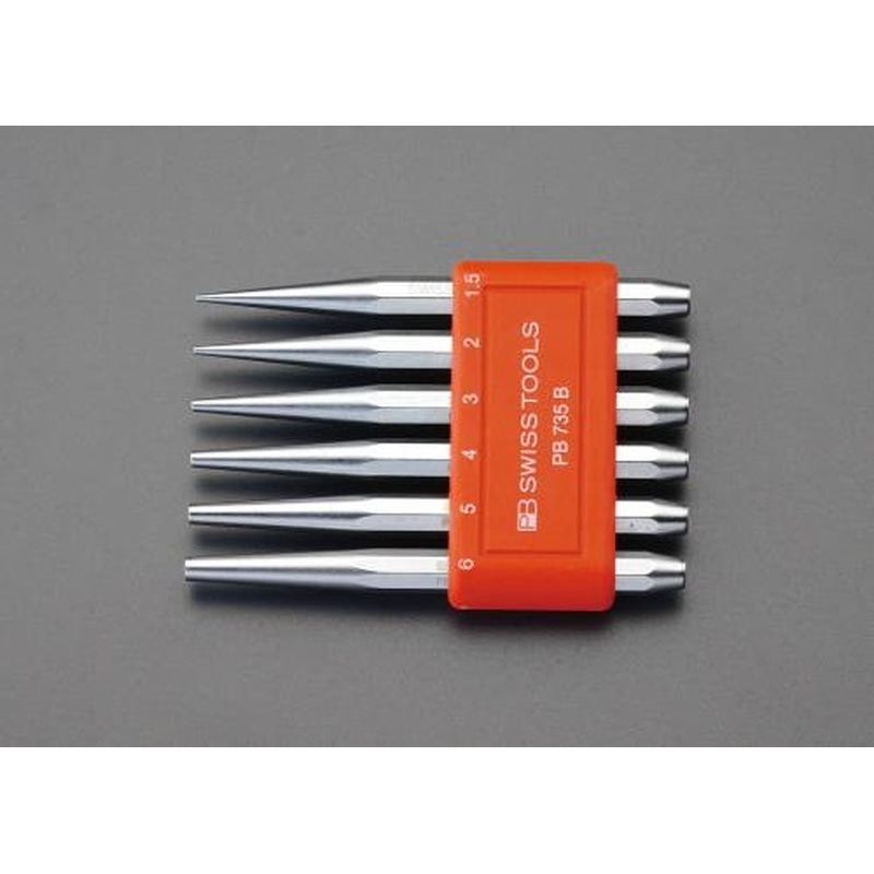 エスコ EA572HA 6本組テーパーポンチセット 1個（ご注文単位1個）【直送品】