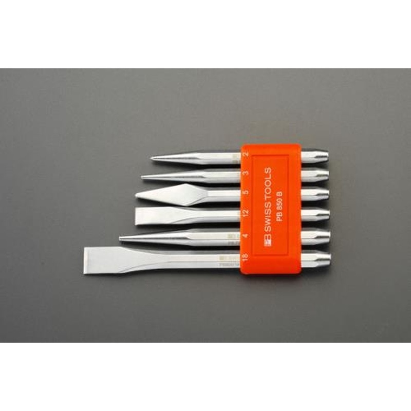 エスコ EA572ZB 6本組タガネ・ポンチセット 1個（ご注文単位1個）【直送品】