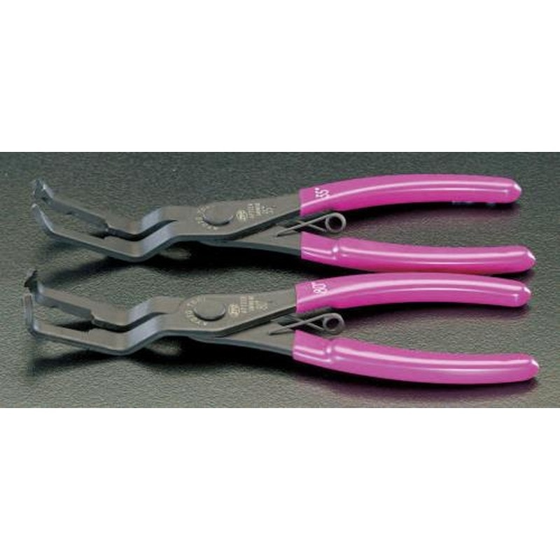 エスコ EA604DC-10 2本組クリッププライヤー 1個（ご注文単位1個）【直送品】