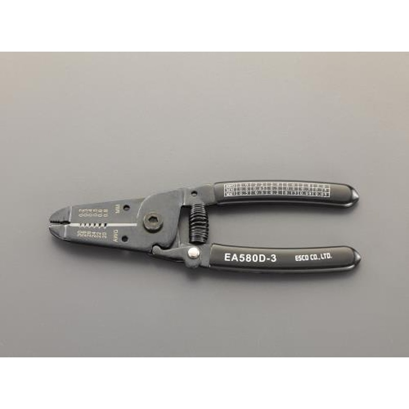 エスコ EA580D-3 0.2-0.8mmワイヤーストリッパー 1個（ご注文単位1個）【直送品】
