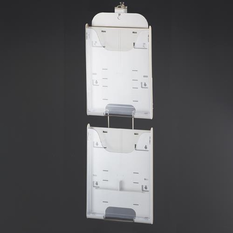 エスコ EA762GK-151 235x120x770mm/2段パーティション用パンフレットスタンド 1個(ご注文単位1個)【直送品】