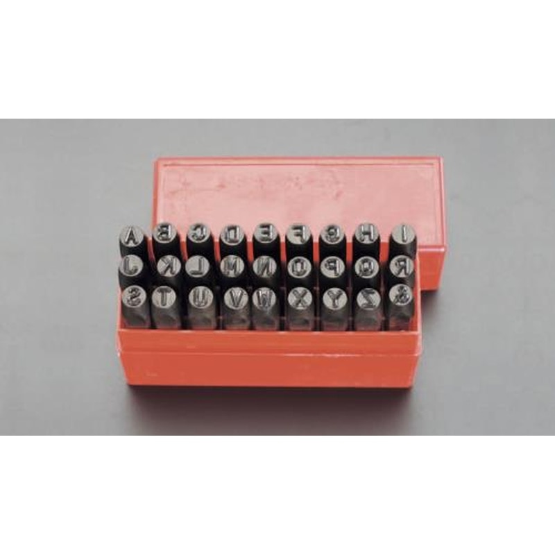 エスコ EA591-2 2mm英字刻印セット 1個（ご注文単位1個）【直送品】