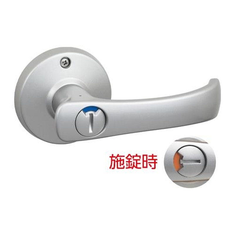 エスコ EA951KC-40 26-42mm/60mmレバーハンドル(表示錠/シルバー 1個(ご注文単位1個)【直送品】