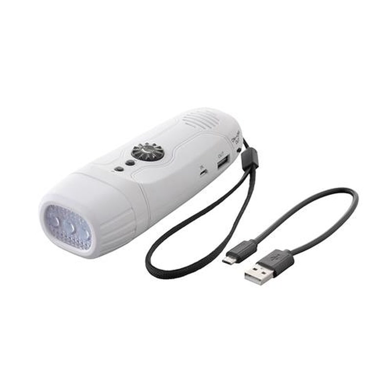 エスコ EA758-52 非常用ライト/LED(手廻し発電/ラジオ付) 1個(ご注文単位1個)【直送品】