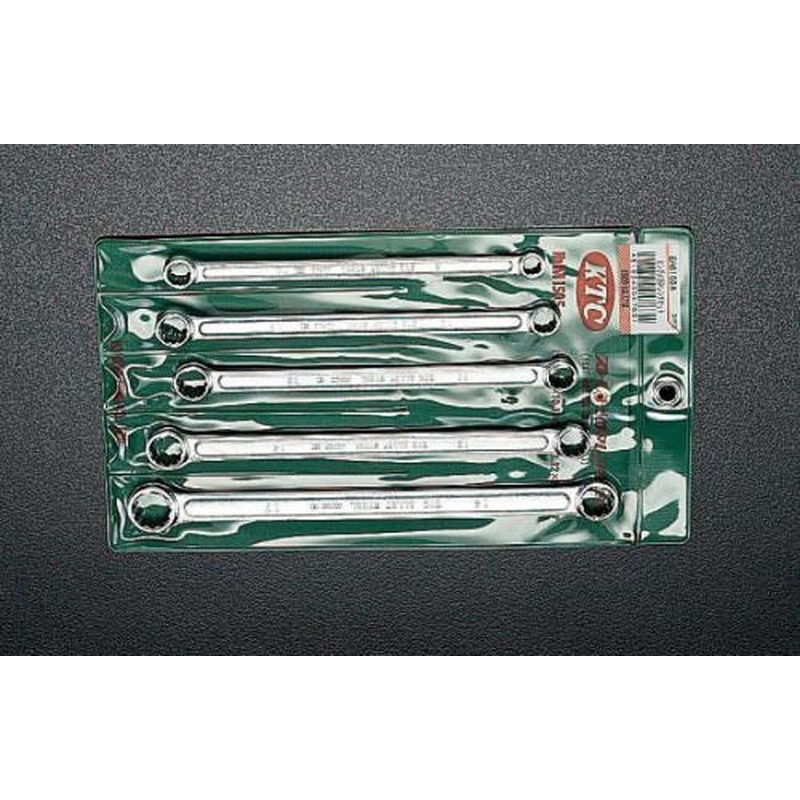 エスコ EA616DA 5本組/8-17mm両口めがねレンチ(ストレート) 1個（ご注文単位1個）【直送品】