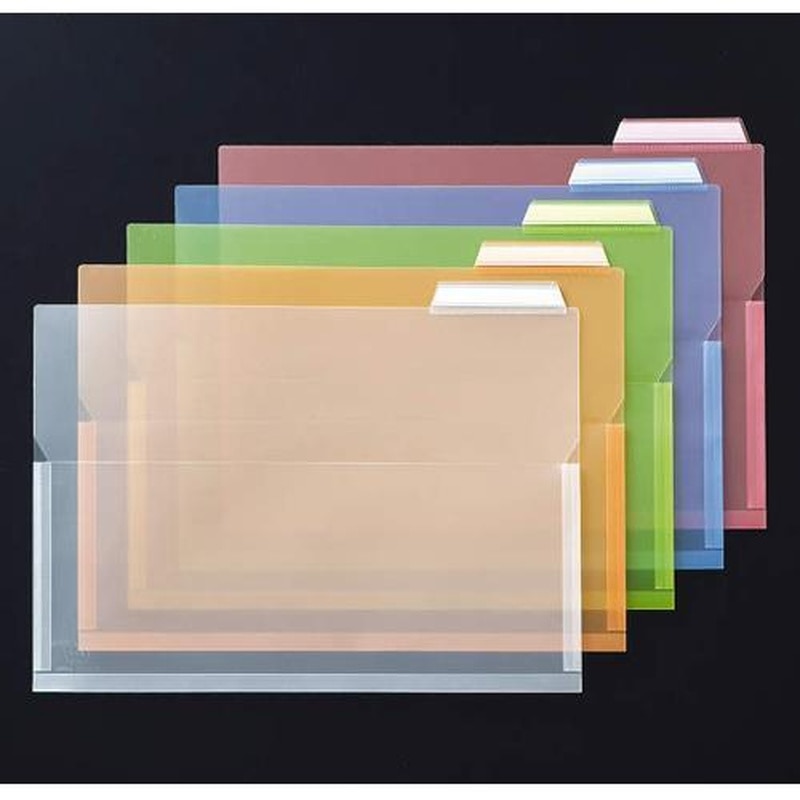 エスコ EA762CF-701 A4インデックスホルダー(ピンク/マチ付/4冊) 1個(ご注文単位1個)【直送品】