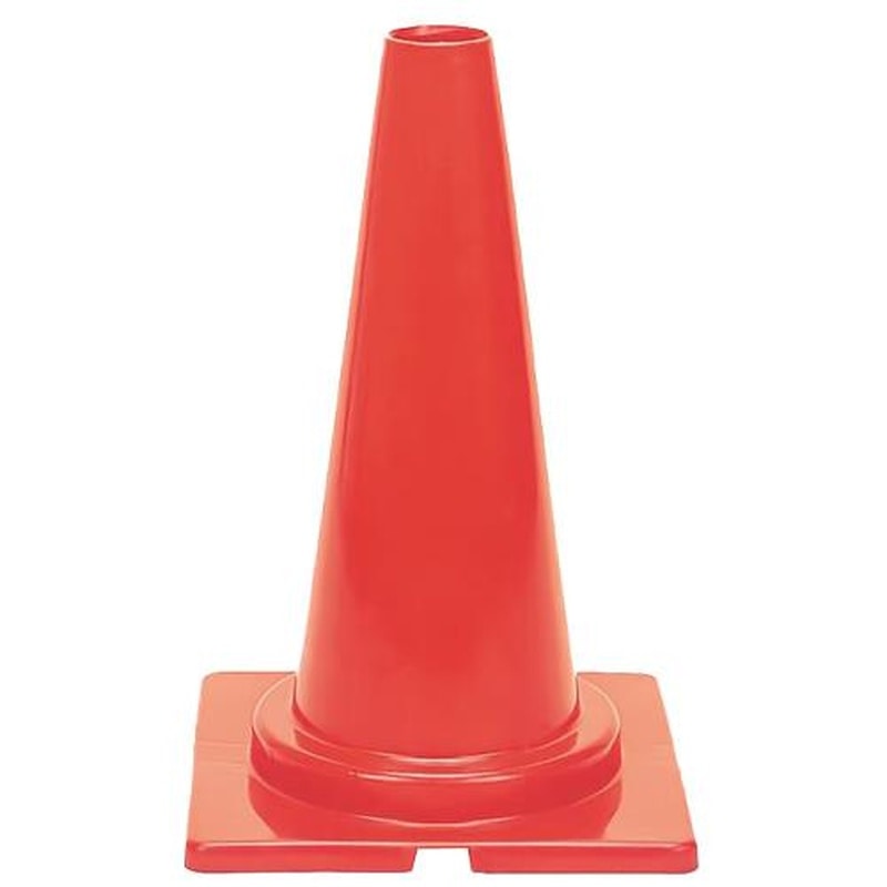 エスコ EA983FT-58 295x295x450mmやわらかミニコーン(赤/5本) 1個（ご注文単位1個）【直送品】