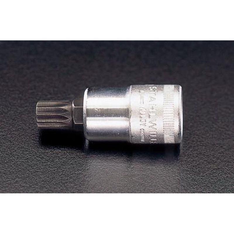 エスコ EA617YP-6 3/8”DR/M6x52mm［XZN]ビットソケット 1個（ご注文単位1個）【直送品】
