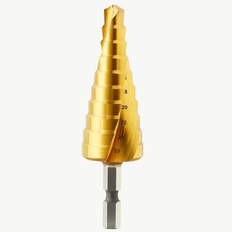 エスコ EA825V-53 14-25mmステップドリル(スパイラル) 1個(ご注文単位1個)【直送品】