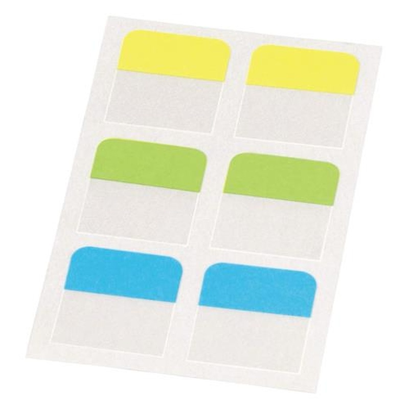 エスコ EA762GA-340 28x25mm粘着インデックス(6片x10シート) 1個(ご注文単位1個)【直送品】