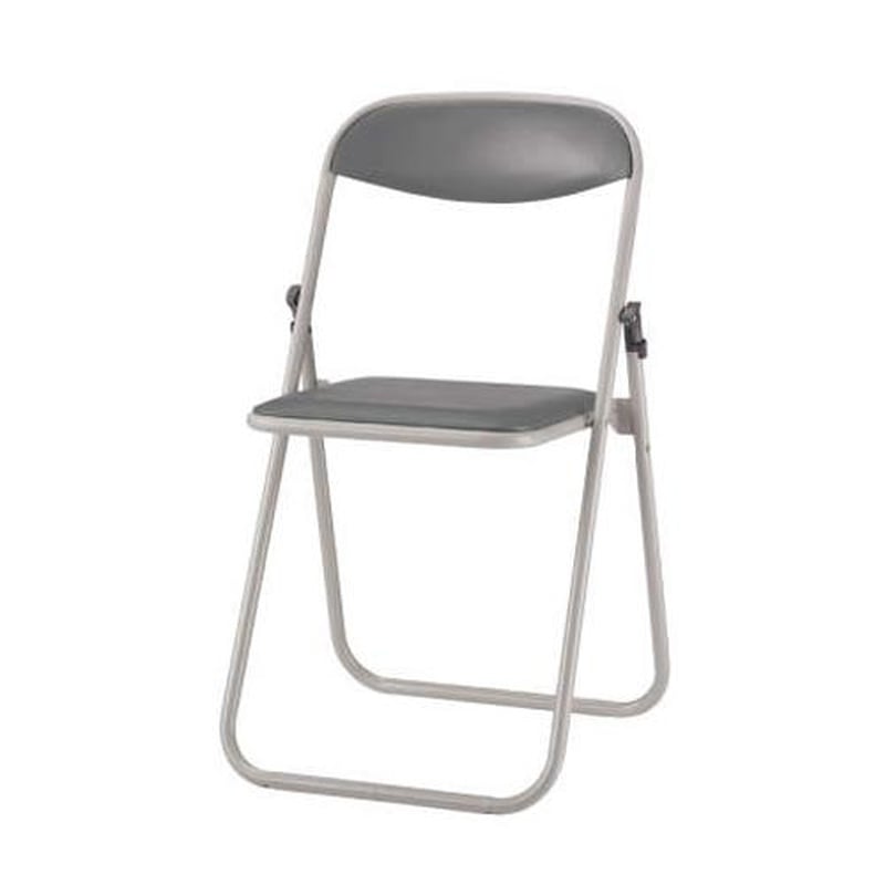 エスコ EA956XA-156 455x437x740mm折り畳み椅子(塗装脚/グレー) 1個(ご注文単位1個)【直送品】