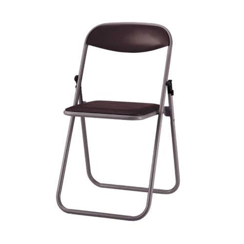 エスコ EA956XA-157 455x437x740mm折り畳み椅子(塗装脚/ダークブ 1個(ご注文単位1個)【直送品】