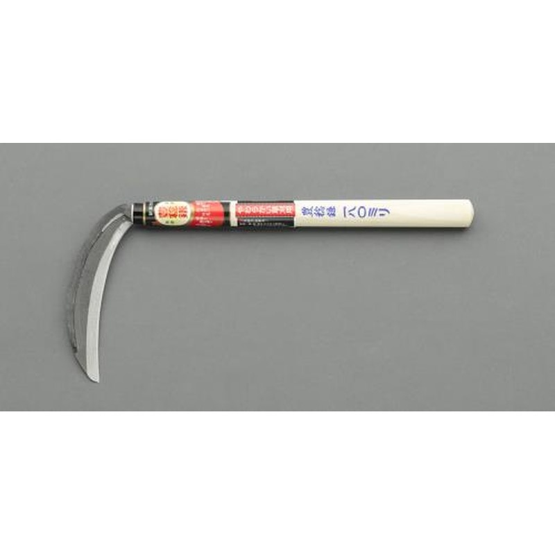 エスコ EA650BA-11 180mm/385mm木柄薄鎌(片刃) 1個（ご注文単位1個）【直送品】